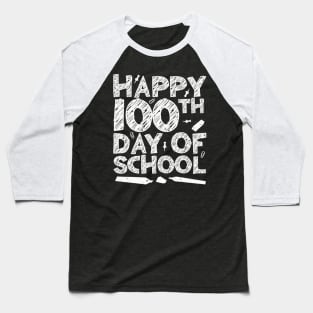 Happy 100th Day Of School Baseball T-Shirt